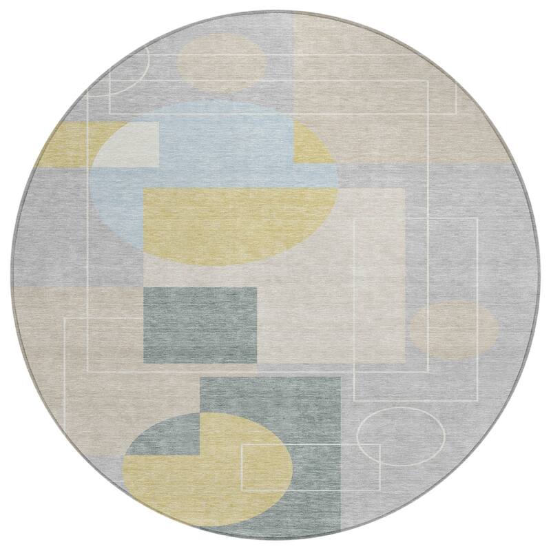 Machine Washable Indoor/ Outdoor Modern Filly Chantille Rug