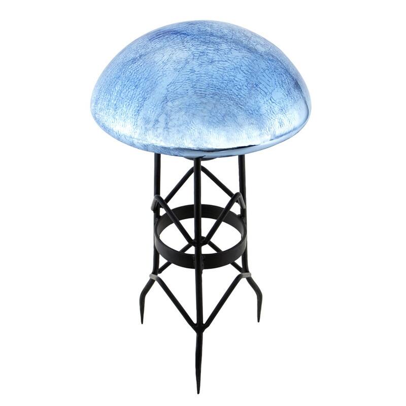 Achla Designs Glass Toadstool Gazing Globe Ball, 9 Inch Diameter
