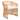 Iris Glen Accent Chair Beige & Natural - N/A