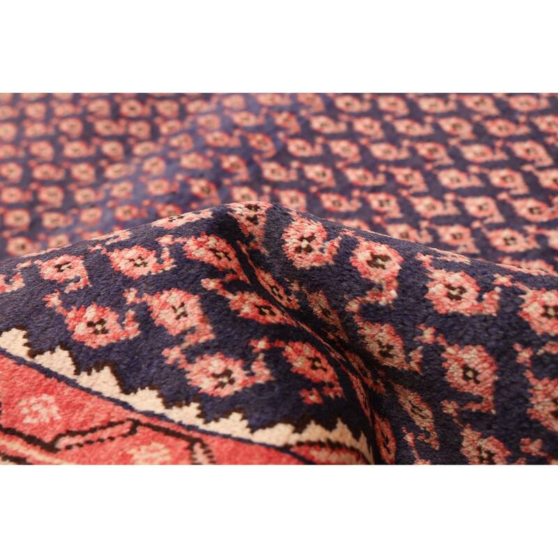 ECARPETGALLERY Hand-knotted Andelz Dark Navy Wool Rug - 4'3 x 6'8