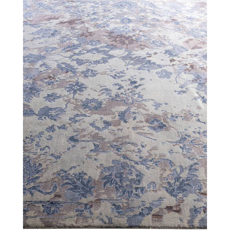 Ikat One-of-a-Kind Hand-Knotted Area Rug, Gray - 8' 3" x 10' 3"