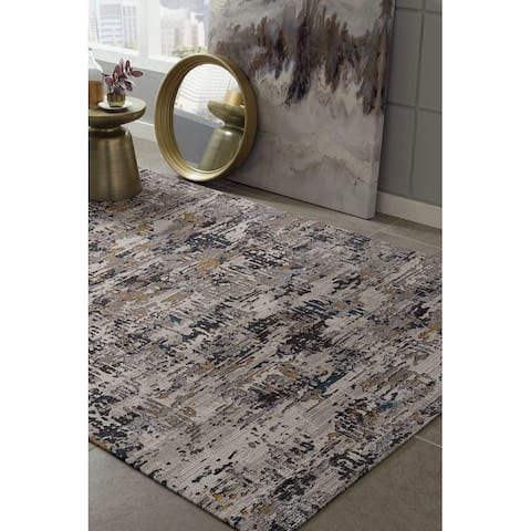 The Gray Barn Kate Distressed Glam Area Rug