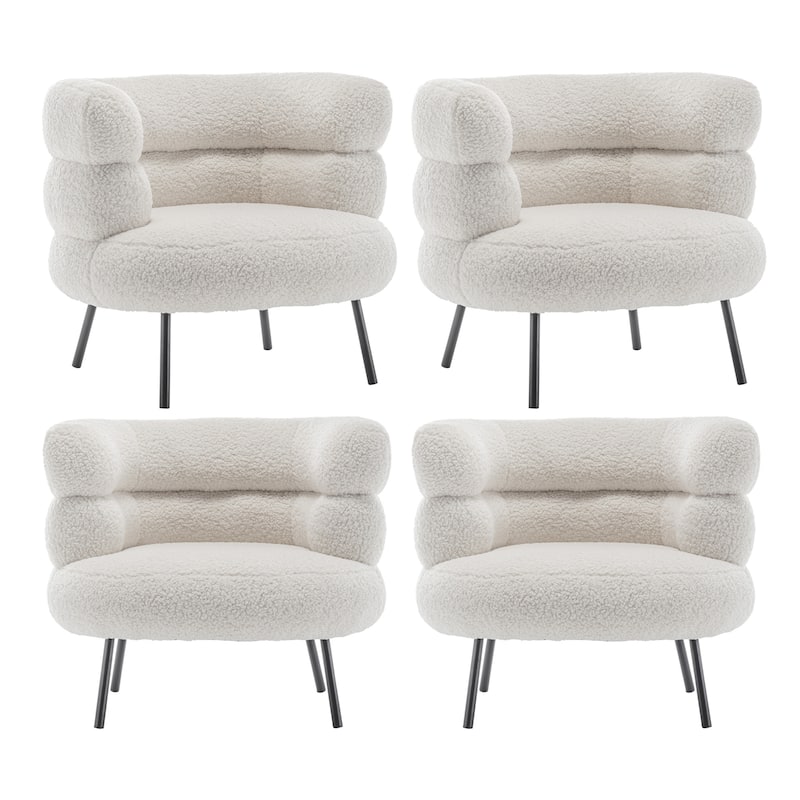 XINMICS Modern Accent Chair Upholstered Armchair for Living Room, Bedroom