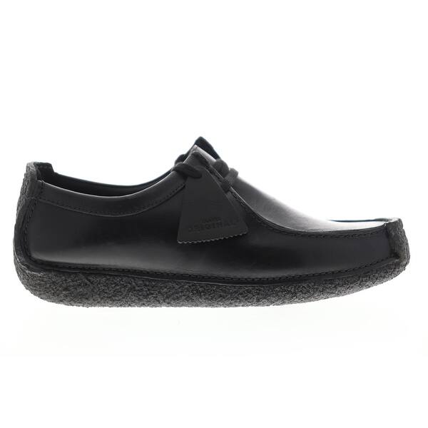 Shop Clarks Natalie Black Leather Mens Loafers Slip Ons Casual