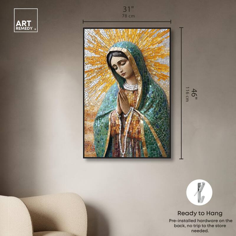 Tessellated Tepeyac Vision Canvas by Art Remedy