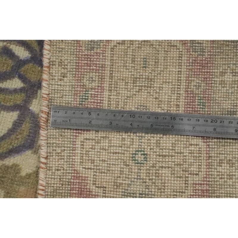 Hand Knotted Oriental 100% Wool Carpet Traditional Floral Brown Tabriz Area Rug - 9' 4'' X 6' 2''