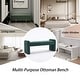 preview thumbnail 41 of 60, Boucle Bedroom Bench with Channel Tufted Modern Entryway Bench Window Bench End of Bed Bench