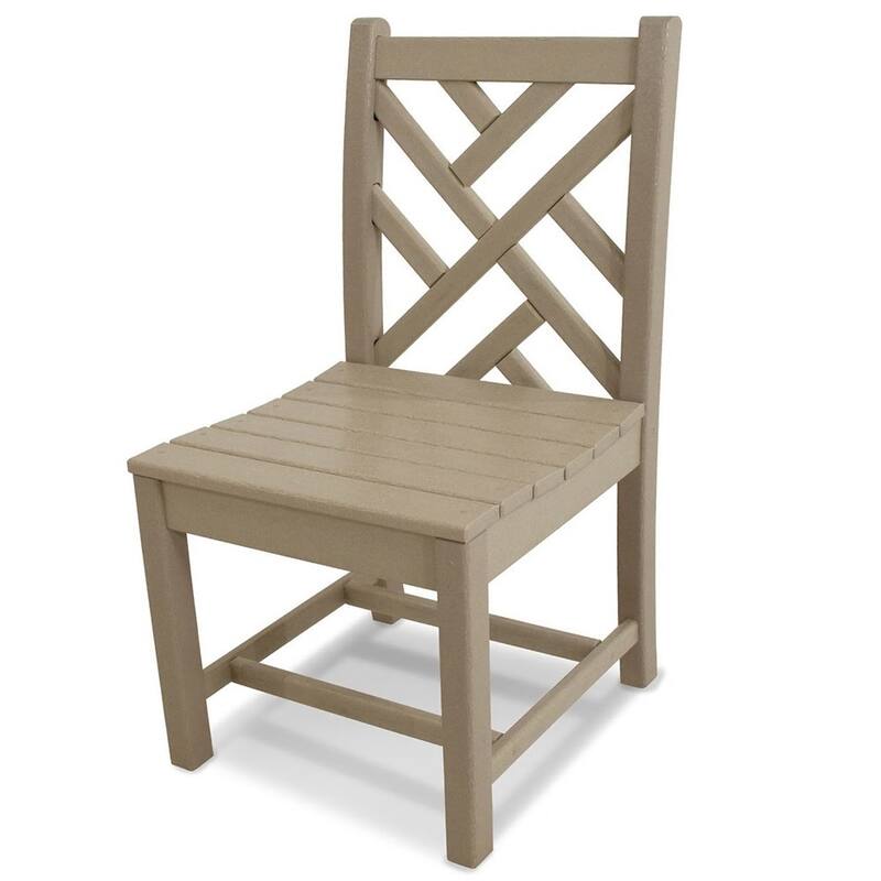POLYWOOD Chippendale Outdoor Dining Side Chair - Sand