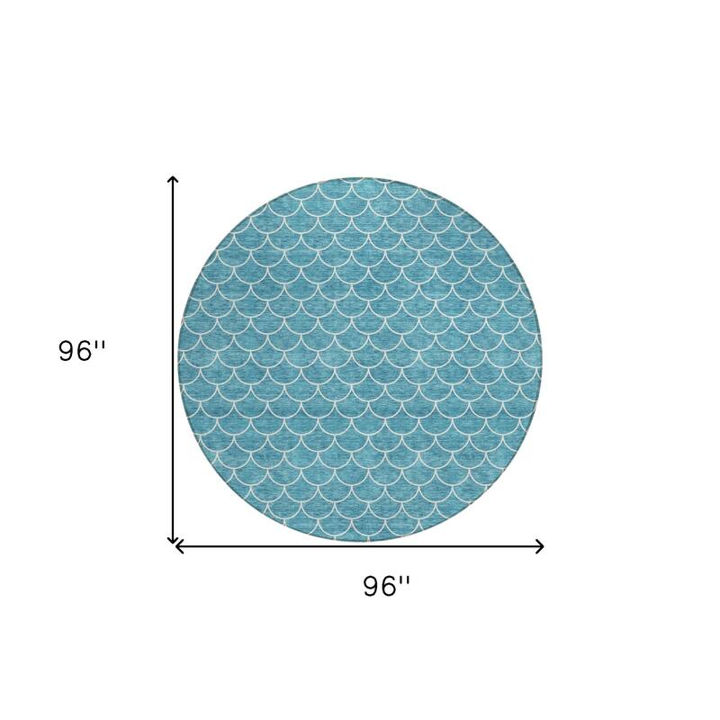 HomeRoots Geometric Transitional Rectangle Outdoor Rug