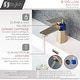 preview thumbnail 6 of 12, Single Handle Bathroom Faucet with Pop-up Bathroom in Brushed Gold
