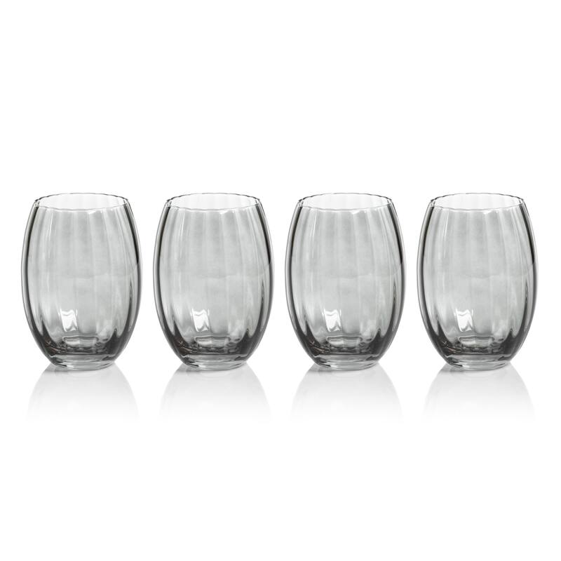 Malden Optic Stemless All-Purpose Glasses, Set of 4