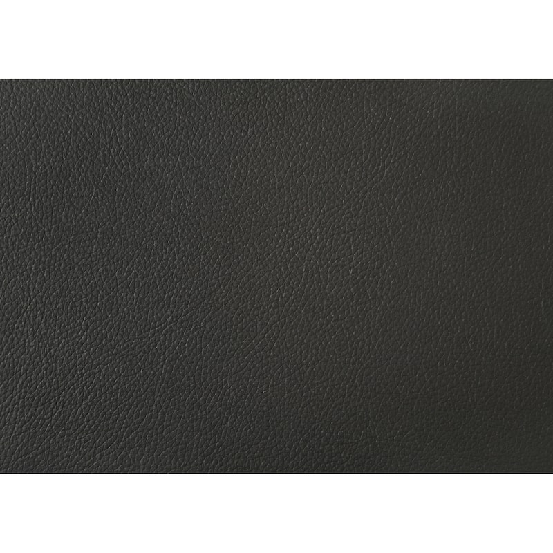 Pimentel Modern 102 in. Modern Top Grain Genuine Leather Sectional Sofa with Tufted Back and Track Arms