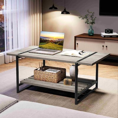 2-Tier Coffee Table, with Storage Shelf, 41''