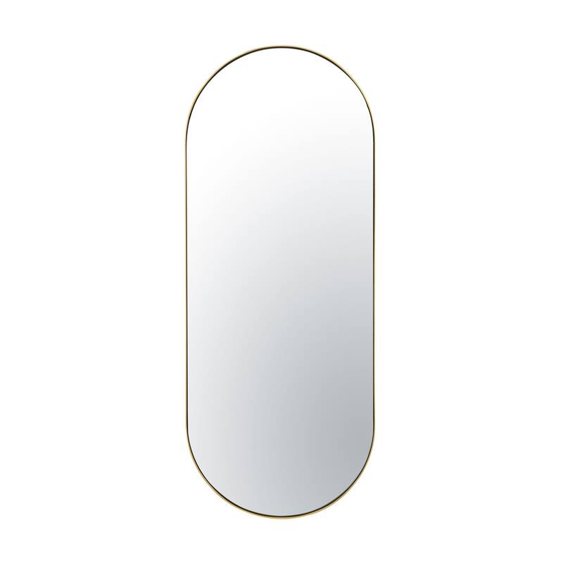 Capsule 24x60 Modern Oval Mirror - Gold