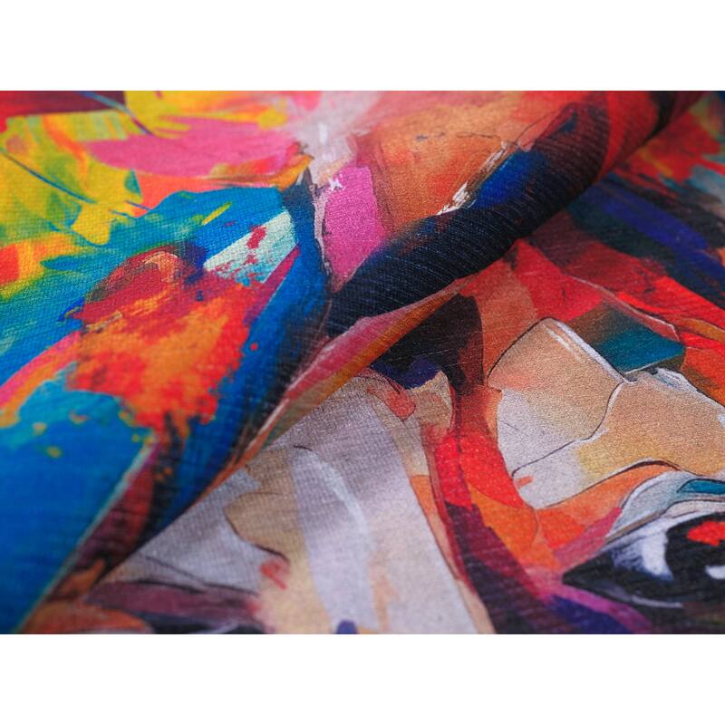 Frida Kahlo X Exquisite Rugs Handmade Polyester in Red/Multi Area Rug