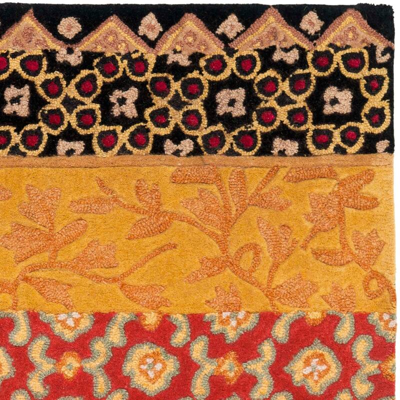 SAFAVIEH Handmade Rodeo Drive Gunjan Mid-Century Modern Abstract Wool Rug