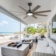 preview thumbnail 5 of 15, 60" Farmhouse Large Windmill Dimmable Ceiling Fan with Light and Remote