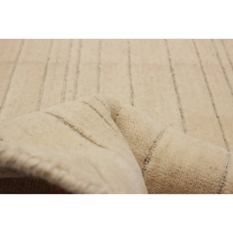 Kashkuli Gabbeh Cream Rug 4'0" x 4'0" - 4'0 x 4'0