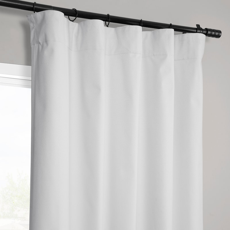 Exclusive Fabrics Vienna Basic Solid Linen Curtains (2 Panel) Blackout Curtains For Bedroom & Living Room Curtains