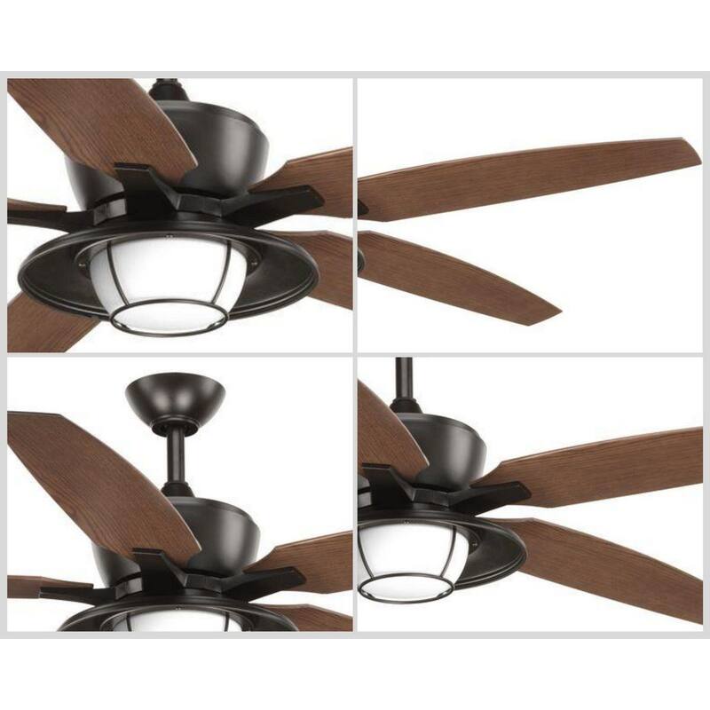 Montague Collection 60" Indoor Outdoor Five-Blade Ceiling Fan - 12.750" x 26.370" x 16.120"
