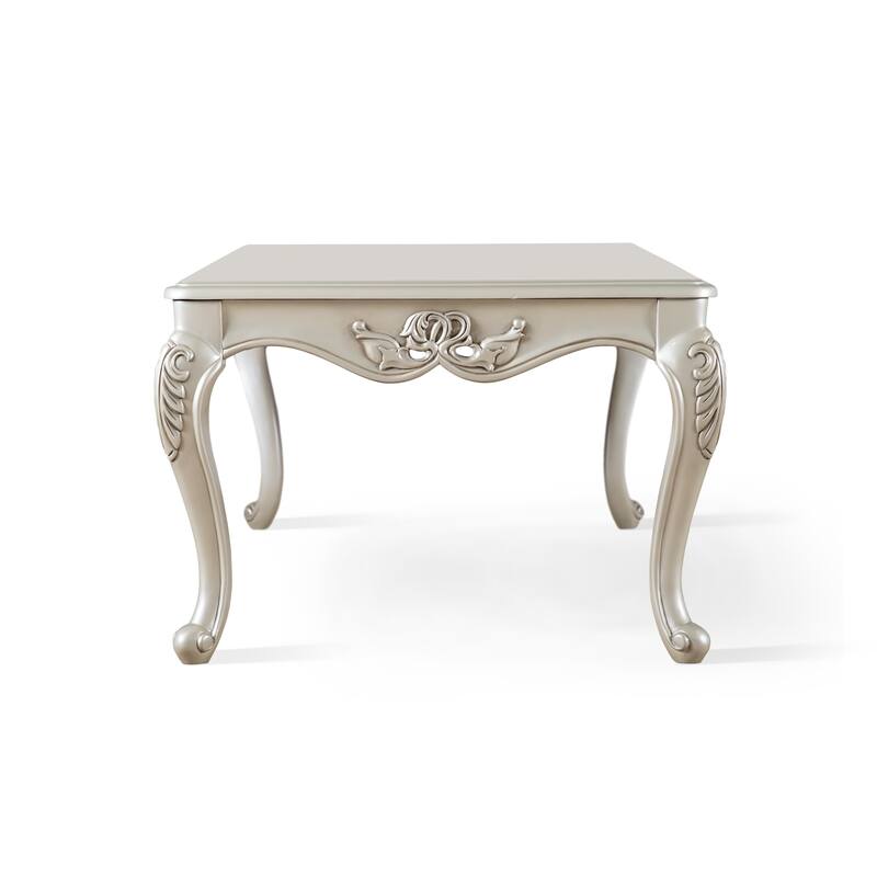 Furniture of America Clarissa Traditional Solid Wood Coffee Table with Carved Legs