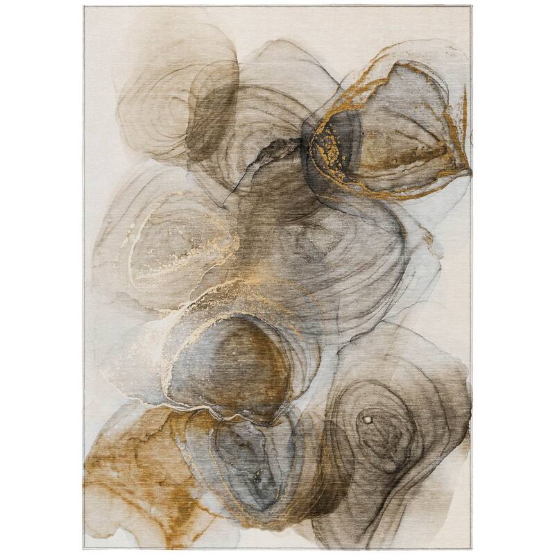 Varo Contemporary Abstract Weather Resistant Classic Meets Modern Outdoor Rug