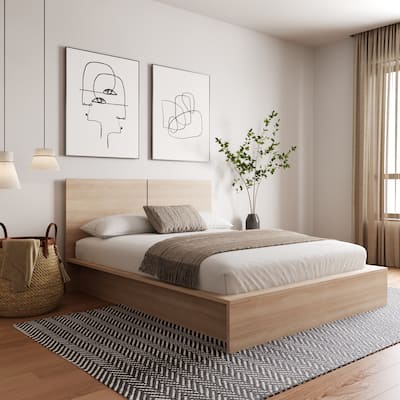 James Platform Bed with Headboard