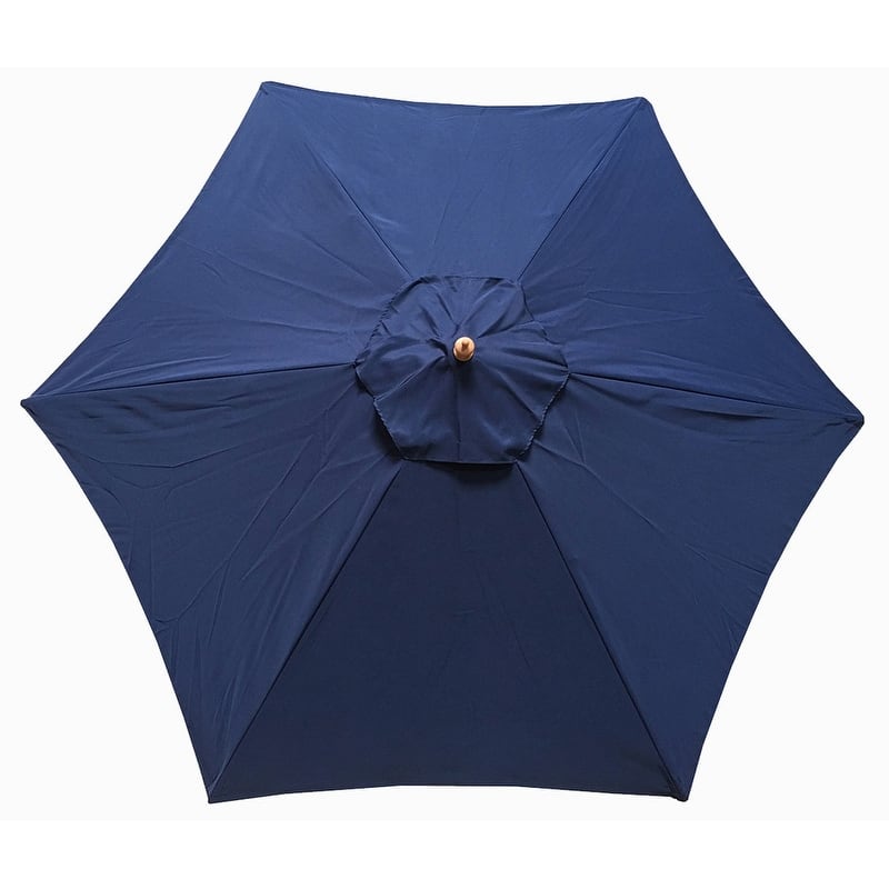 Tropishade 9 ft. Aluminum Bronze Patio Umbrella with Navy Cover