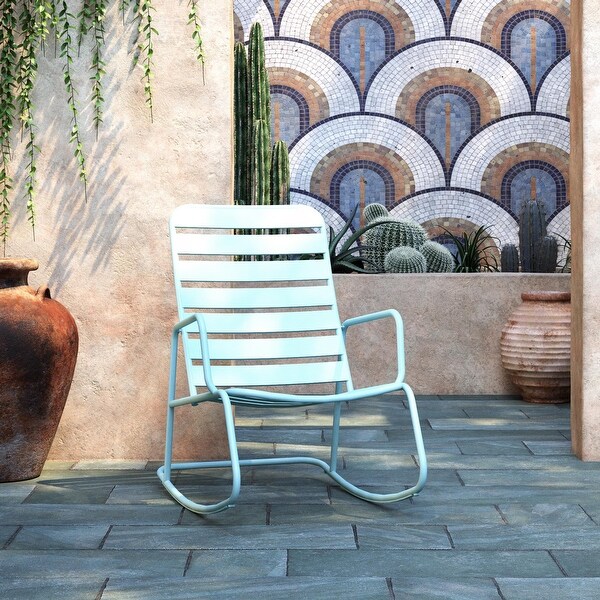Novogratz poolside collection 2025 roberta outdoor rocking chair