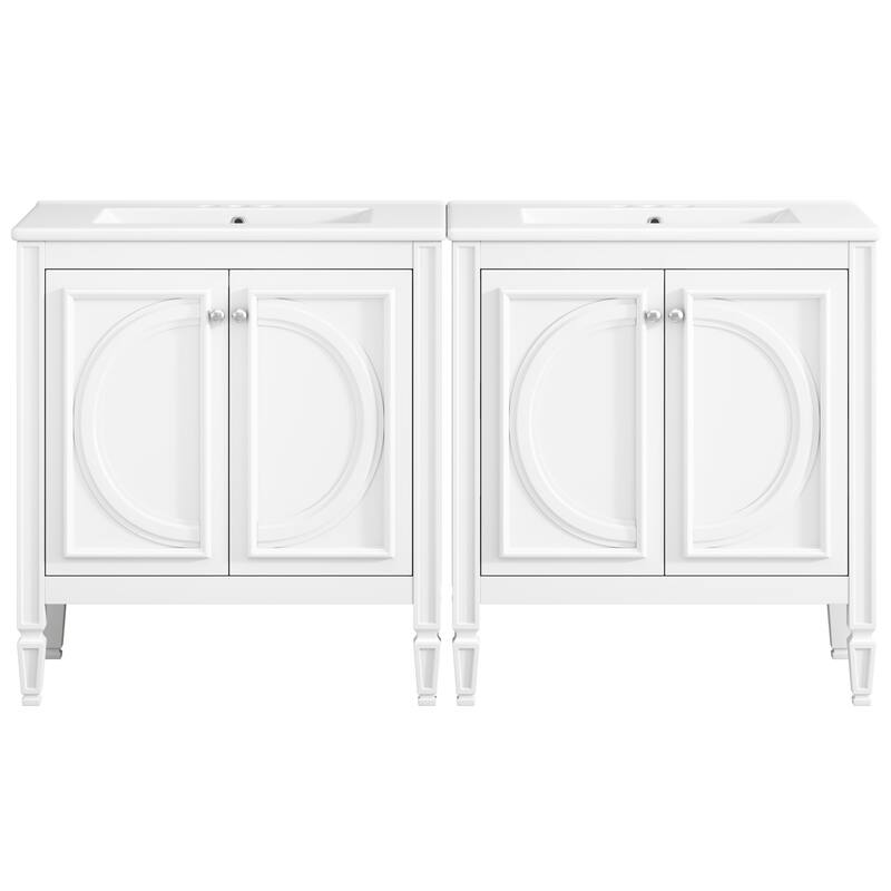 Christopher Knight Home - Alice Wooden Storage Bathroom Vanity with Sink