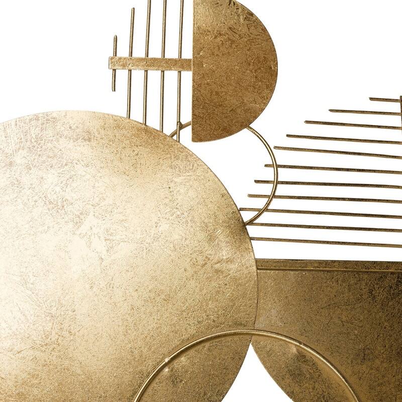 Lysandra Abstract Metal Modern Wall Art - 19.5"H x 39"W x 0.5"D