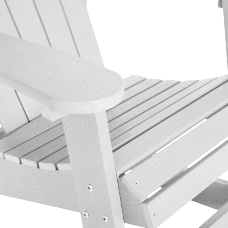 Adirondack Poly Resin Rocking Chairs for Indoor/Outdoor Use - 2 Pack