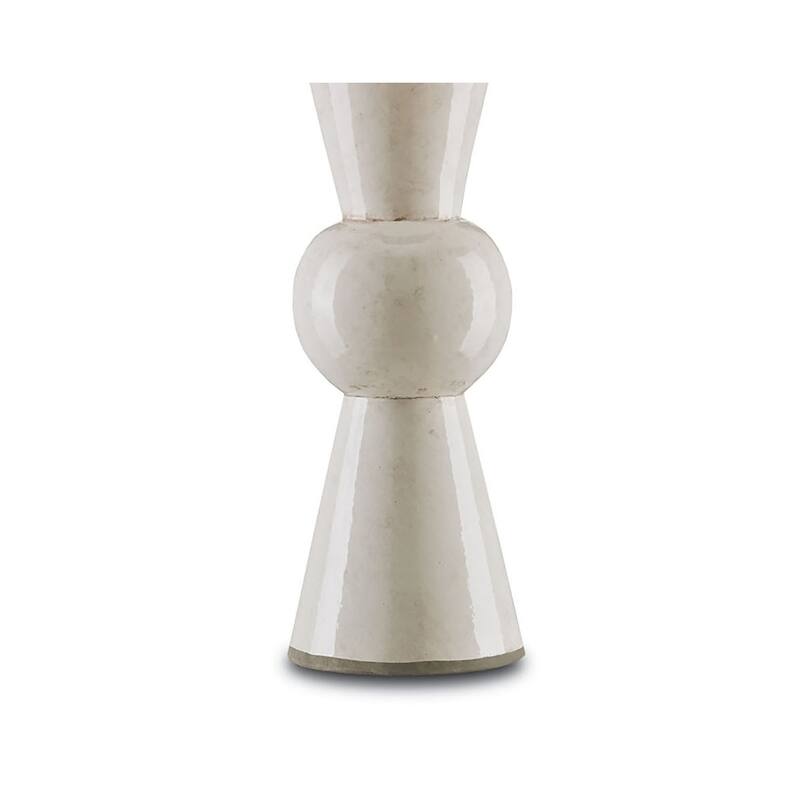 Currey & Company Upbeat White Table Lamp - 31"h x 18"dia