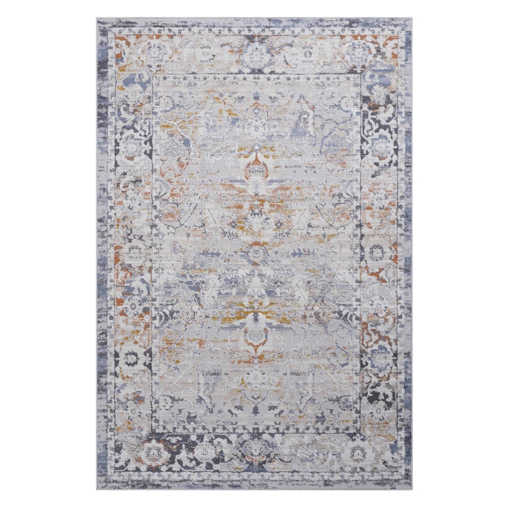 PAYAS Collection Ivory / Grey / Traditional Doormat Non-Shedding Rug