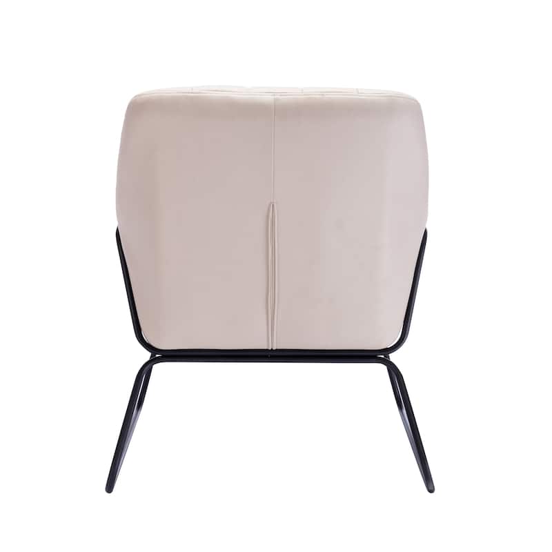Porthos Home Haco Accent Chair, Microfiber Upholstery, Steel Sled Legs