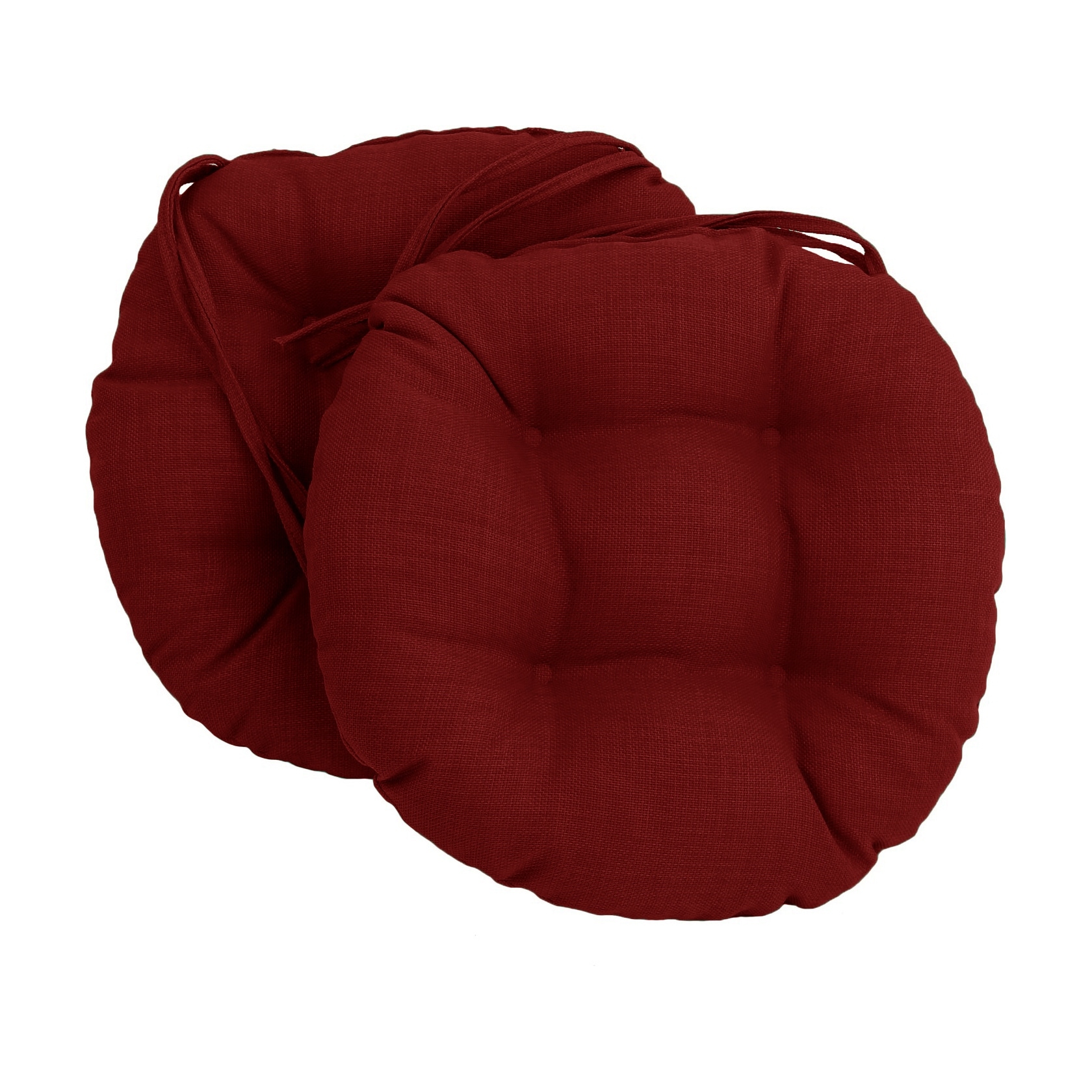 16 inch Round Indoor Outdoor Chair Cushions Set of 2 On Sale