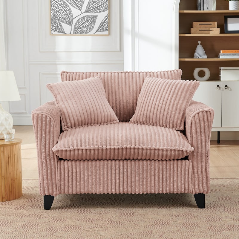 Lazy Sofa Chair, Comfortable Single-person Sofa Chair, with a Backrest and Soft seat Cushion, Having Armrests on Both Sides