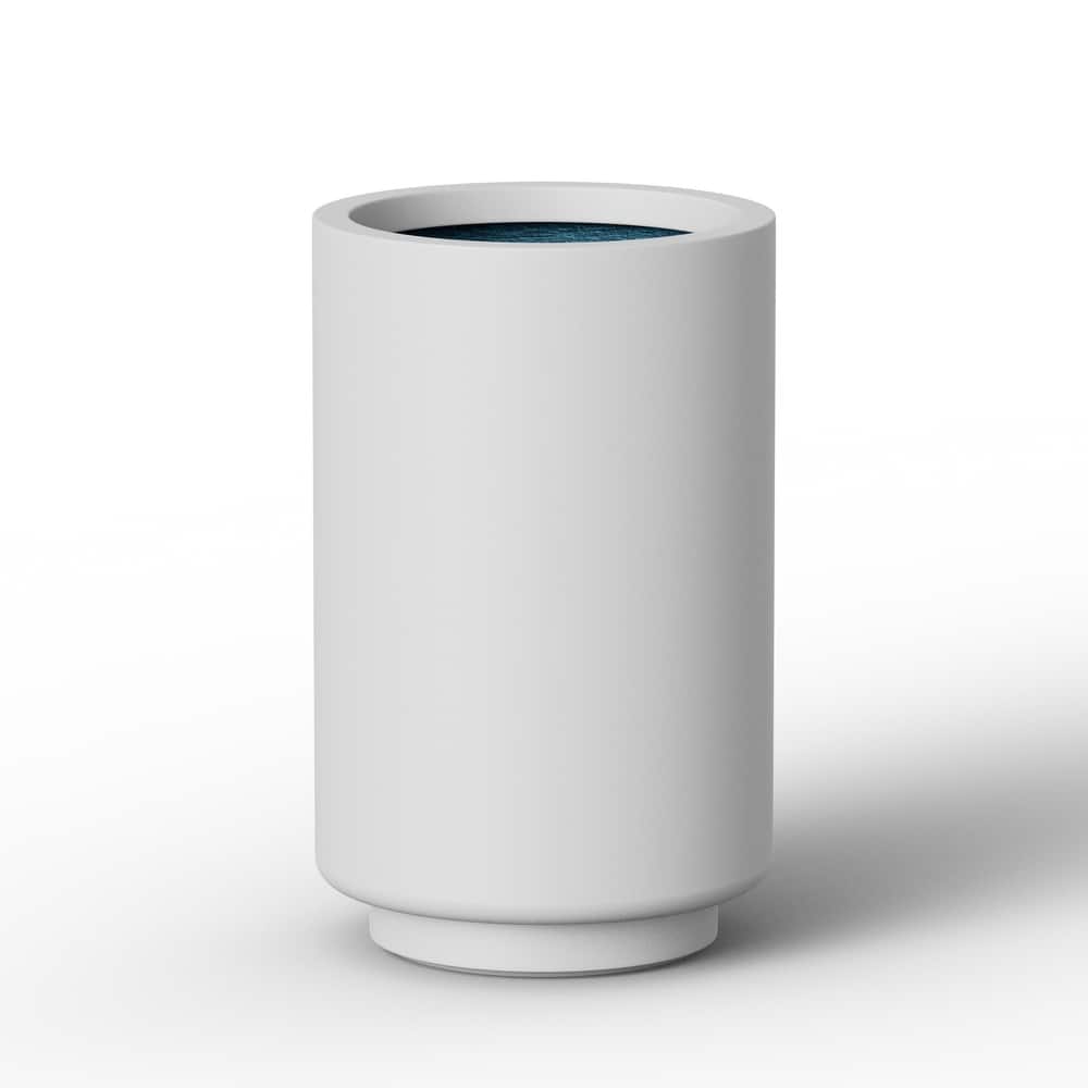 Concrete Cylindrical Planter with Drainage Hole for Indoor & Outdoor