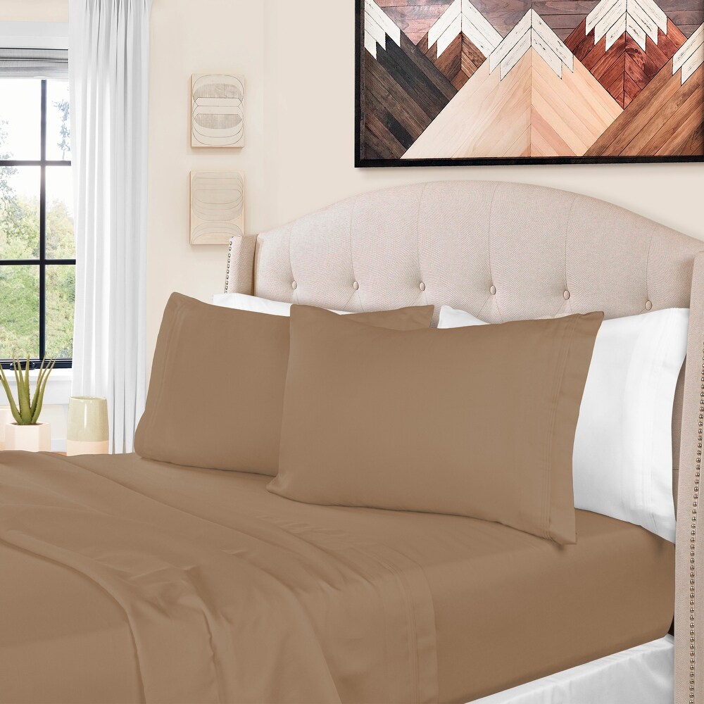 Super Soft Extra Deep Pocket Bed Sheet Set with Oversize Flat - On Sale -  Bed Bath & Beyond - 10223977