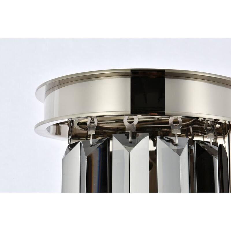 Royce Edge 2 light Polished nickel Wall Sconce