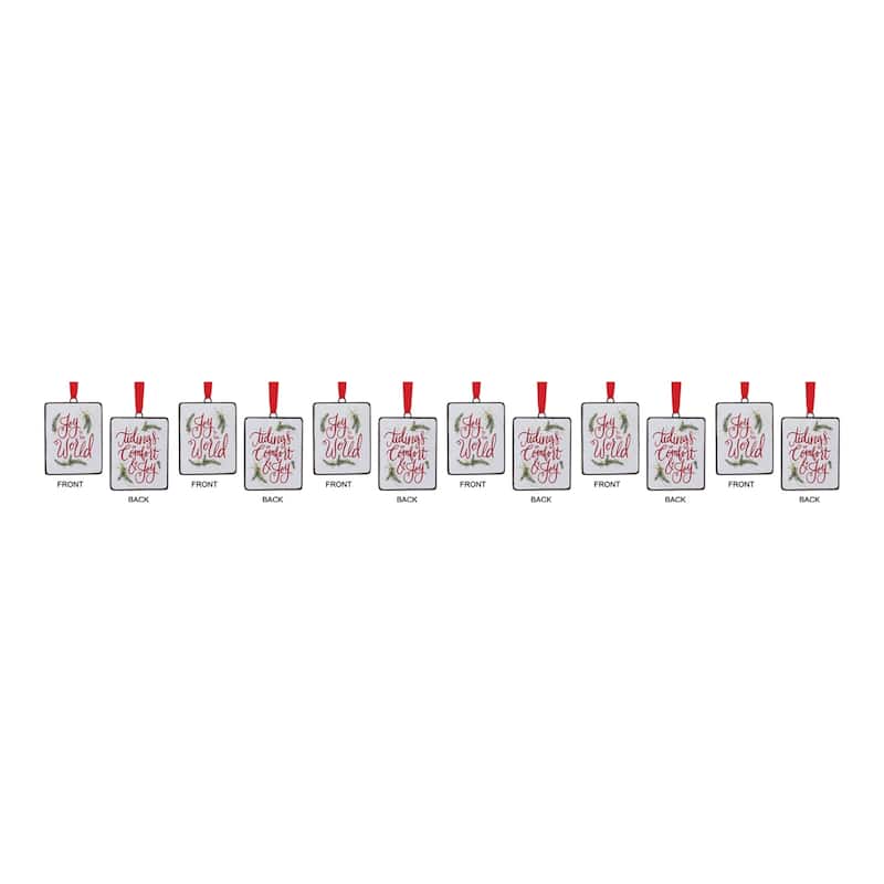Holiday Sentiment Ornament (Set of 12)