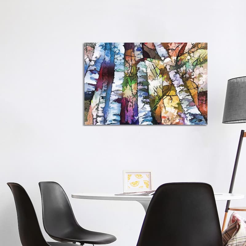 iCanvas "White Aspen And Birch Trees" by OLena Art Canvas Print - 26x40x1.5