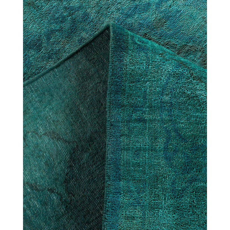 Contemporary Overdyed Wool Hand Knotted Area Rug - 6' 1" x 8' 10"
