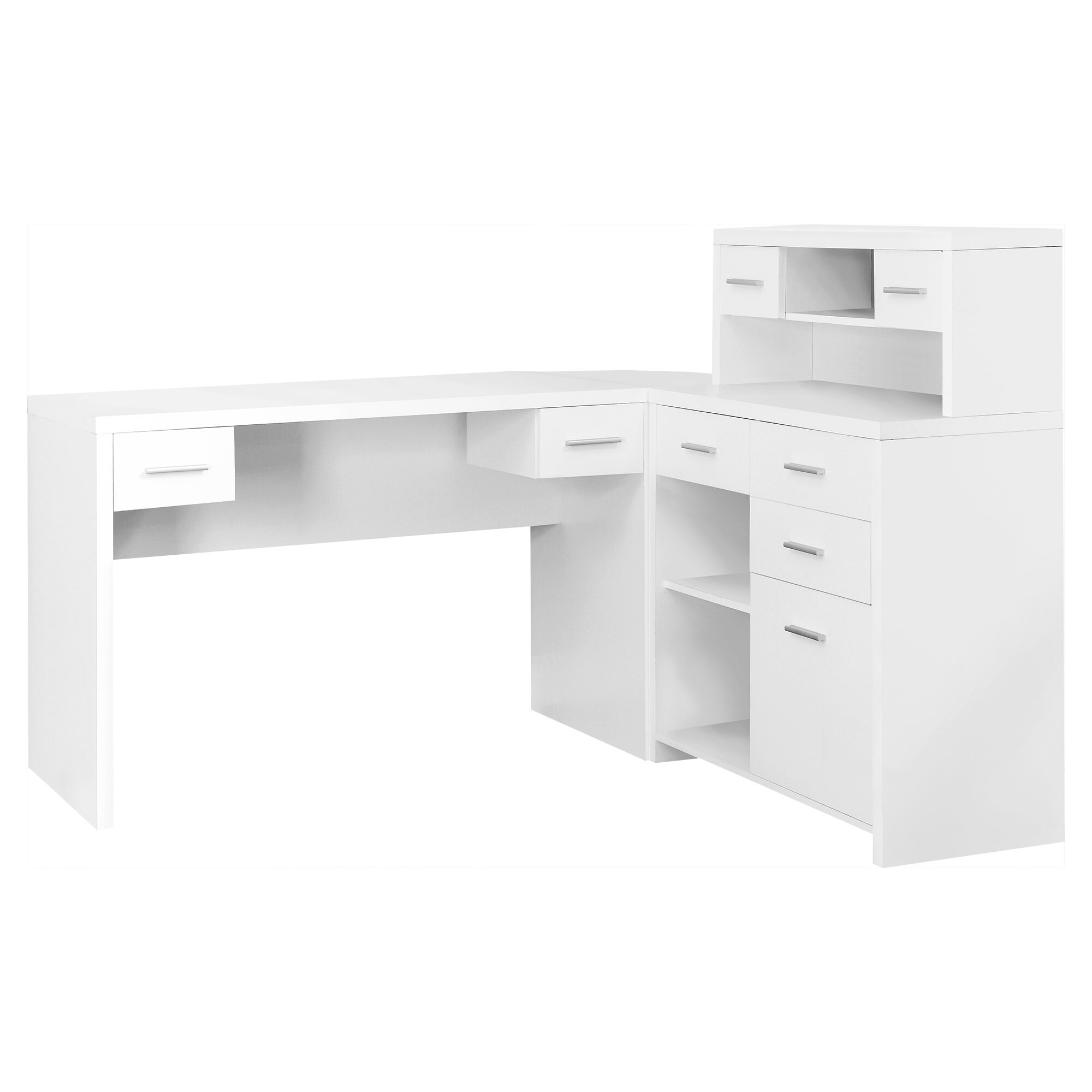 Shop Monarch 7028 White Left Or Right Facing Corner Computer Desk