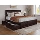 preview thumbnail 80 of 118, Madison Platform Bed with Matching Footboard with Storage Drawers Espresso - King