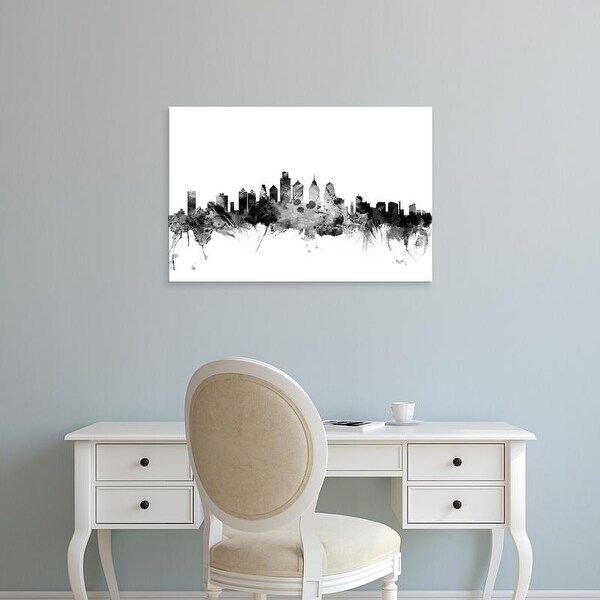 Easy Art Prints Michael Tompsett's 'Philadelphia Pennsylvania Skyline' Premium Canvas Art