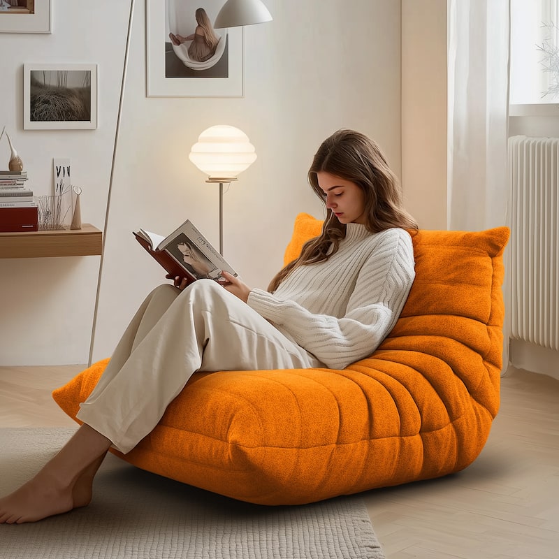 Lazy Fireside Sofa Lounge Chair Filled by High Density Memory