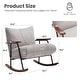preview thumbnail 5 of 7, Modern Accent Chair Arm Chair Living Room Rocking Chair Metal Frame