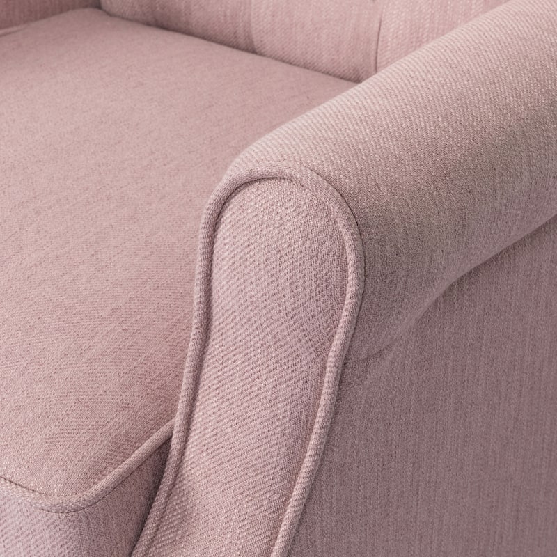 Wellscross Contemporary Tufted Fabric Push Back Recliner by Christopher Knight Home