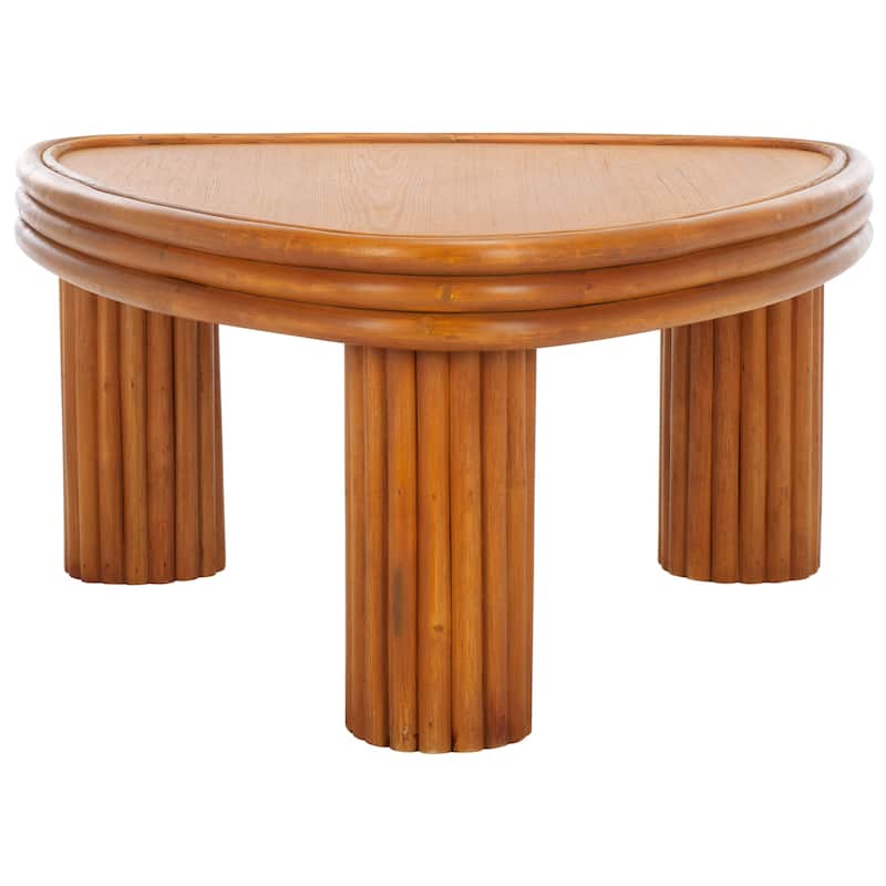 SAFAVIEH Couture Bayard Rattan Triangle Coffee Table - 28"W x 27"D x 14"H